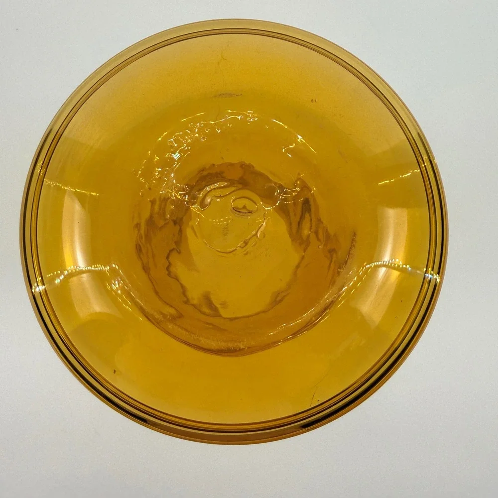 Blenko 739 Wheat Amber Art Glass Vase John Nickerson 1973 Mid Century